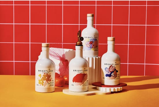 Brightland Artist 4-Piece Infused Olive Oil Set